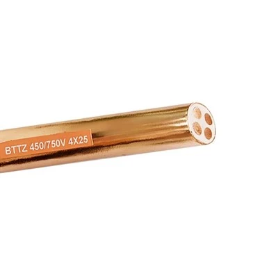 Cáp trạm điện đường sắt BTTZ Điện áp thấp Dây dẫn bằng đồng cách điện cứng chống cháy XLPE