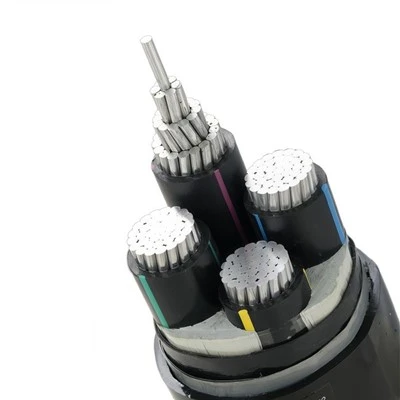 YJLHV22 4 Lõi 240mm² Lõi nhôm XLPE Băng thép bọc thép Vỏ bọc PVC Điện công nghiệp