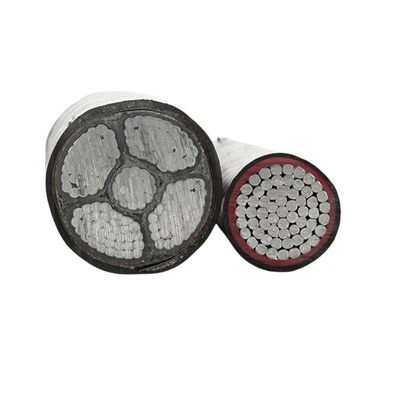 Nhà sản xuất cáp nhôm vỏ bọc PVC cách điện XLPE điện áp thấp YJLV 25mm Cáp bọc thép 4 lõi nhôm